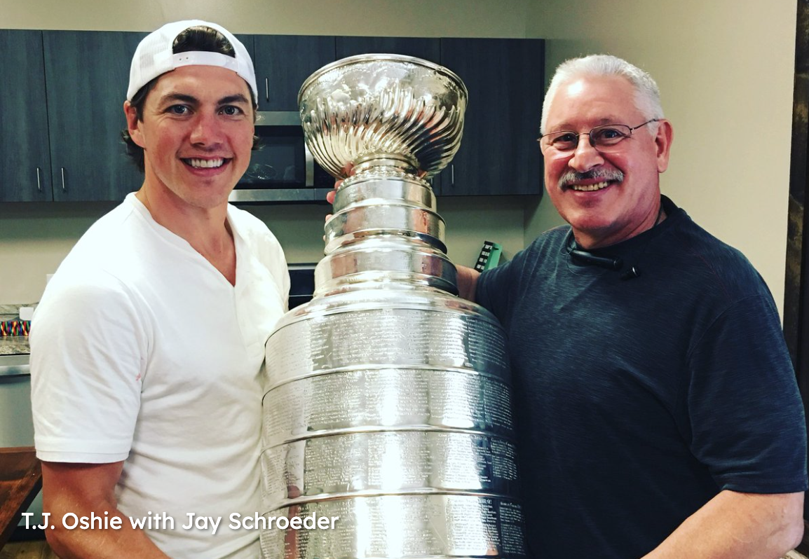 TJ Oshie with Jay Schroeder